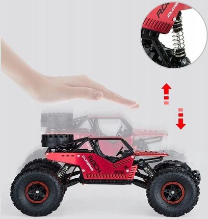 Dt Duży Samochód Zdalnie Sterowany Auto Rc Metal Terenowy Napęd 4X4 1:16 Pilot - zdjęcie 6