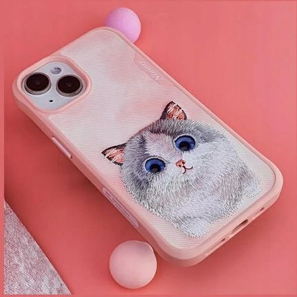 Nimmy Big Eyed Pet 2.0 Cat Do Apple Iphone 15 Pro Max Różowy - zdjęcie 2