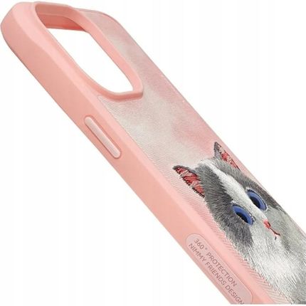 Nimmy Big Eyed Pet 2.0 Cat Do Apple Iphone 15 Pro Max Różowy - zdjęcie 3
