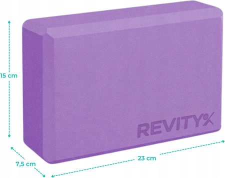 Revity Yoga Block, Klocek Do Jogi, Eva, 23X15X7.5 Cm, Fioletowy/Purple - zdjęcie 2