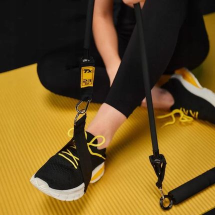 Trex Sport Drążek Do Ćwiczeń Pilatesu Kij 4X Gumy Oporowe Ekspandery Z Drążkiem Czarny - zdjęcie 4