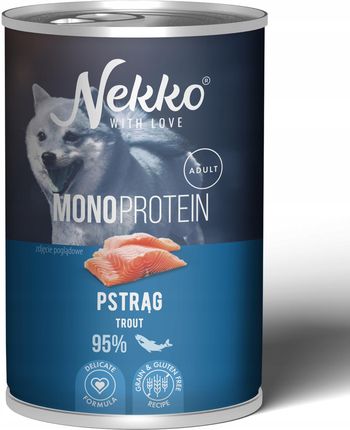 Nekko Monoprotein Adult Karma Mokra Dla Psa Pstrąg 6x400g - zdjęcie 4