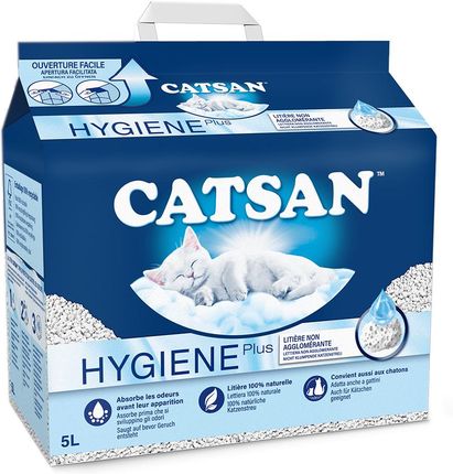 Catsan Hygiene Plus 4X5L Żwirek Dla Kota Bentonitowy Niezbrylający - zdjęcie 2