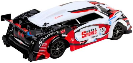 Leantoys Auto Sportowe Rc 1:16 Drift Wymienne Koła Biało Czerwone - zdjęcie 2