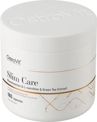 OstroVit Slim Care Glukomannan & L-karnityna & Ekstrakt z Zielonej Herbaty 180 kapsułek - zdjęcie 3