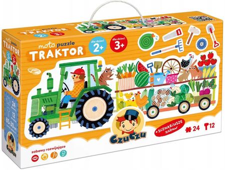 CzuCzu Moto Puzzle Traktor dla dzieci 2+ i 3+ - zdjęcie 3
