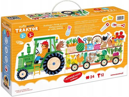 CzuCzu Moto Puzzle Traktor dla dzieci 2+ i 3+ - zdjęcie 2