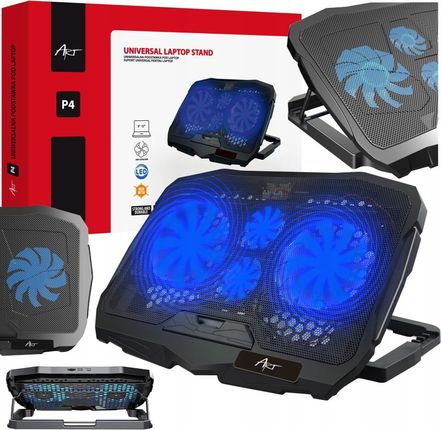 Art Podstawka pod laptopa P4 Regulacja 2xUSB 4 Wentylatory Led gaming - zdjęcie 5