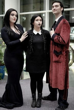 peruka Wednesday Addams Czarna dla kobiet i dziewcząt, naturalny wygląd - zdjęcie 2