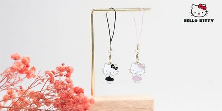 Hello Kitty Zawieszka Do Telefonu Czarny - zdjęcie 2