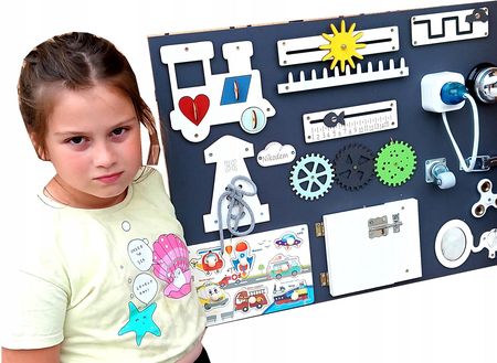 Giftland Duża Tablica Manipulacyjna Sensoryczna Alfi - zdjęcie 6