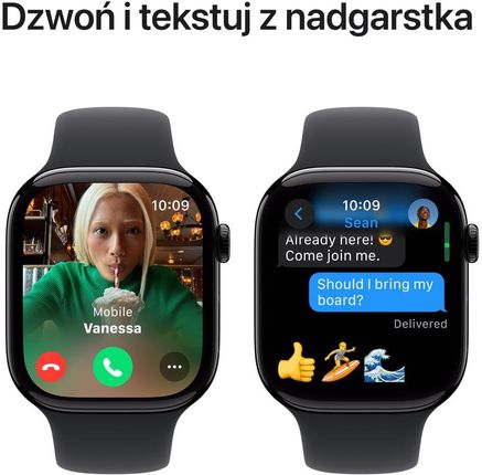 ODKRYJ ŚWIĄTECZNĄ OFERTĘ W SUPER CENACH Apple Watch Series 10 GPS Koperta 46mm z Aluminium w kolorze Onyksu z Paskiem sportowym w kolorze Czarnym - M/ - zdjęcie 2