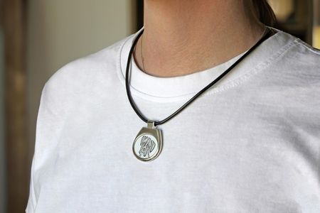 Bokser, Boxer III naszyjnik z psem, personalizowana zawieszka ze zdjęciem - zdjęcie 2