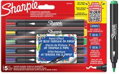 Zdjęcie Sharpie Markery Artystyczne Z Farbą Akrylową Zestaw Kreatywny 5 Kolorów - Mielec