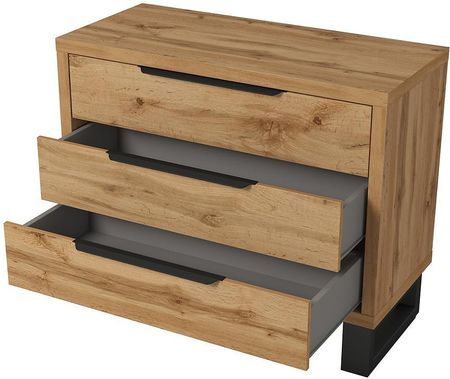 Merkury Market Komoda 3S Halle S 27 Dąb Wotan - zdjęcie 2