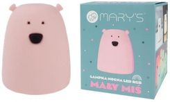 Zdjęcie Mary'S Lampka Nocna Led Rgb Miś Mały Różowy - Maków Podhalański
