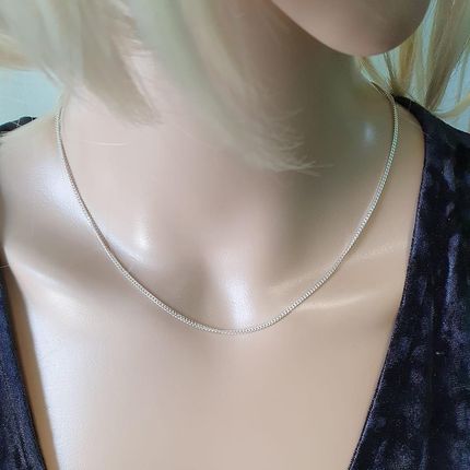 Intergold Srebrny łańcuszek nierodowany pr. 925 45 cm - zdjęcie 3