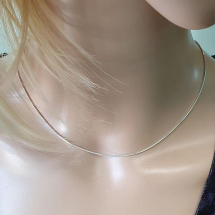 Intergold Srebrny łańcuszek nierodowany kostka pr. 925 43 cm - zdjęcie 2