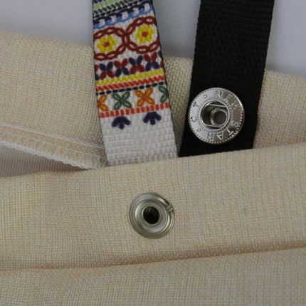 Torba folk krzczonowski impregnowana beżowa - zdjęcie 3