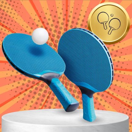 ZESTAW DO TENISA STOŁOWEGO PING PONG 2x PALETKI PIŁECZKI Z SIATKĄ ROZKŁADANĄ TO1 - zdjęcie 3