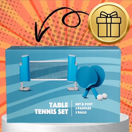 ZESTAW DO TENISA STOŁOWEGO PING PONG 2x PALETKI PIŁECZKI Z SIATKĄ ROZKŁADANĄ TO1 - zdjęcie 4