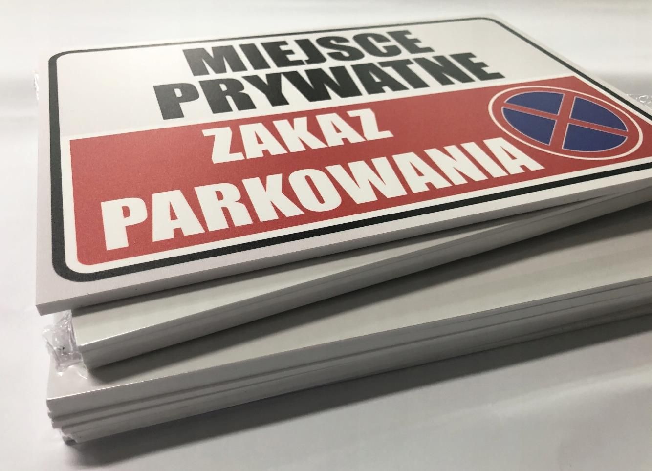 Wielkierzeczy Zakaz Parkowania Miejsce Prywatne Tabliczka X Tablica