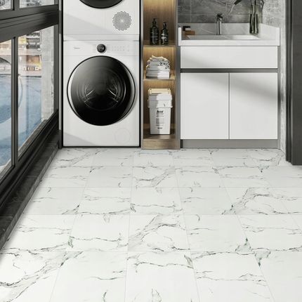 Irisroom Wykładzina Podłogowa Z Pcw Biały Marmur 30x30cm - zdjęcie 2