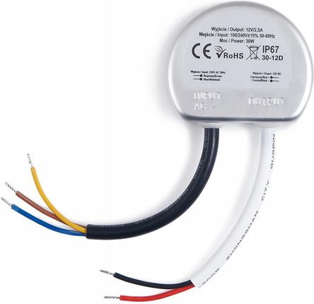 Led Expert Zasilacz Led Dopuszkowy 12V 2.5A 30W Ip67 LEX3012D - zdjęcie 3