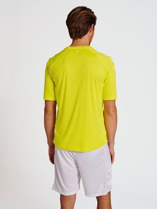 Koszulka Sportowa Męska Hummel Core Xk Poly T-Shirt S/S Żółta - zdjęcie 2