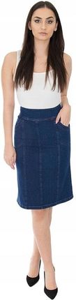 SPÓDNICA JEANS MIDI (38-54) KOLORY r.44 - zdjęcie 2