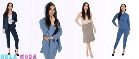 SPÓDNICA JEANS MIDI (38-54) KOLORY r.44 - zdjęcie 3