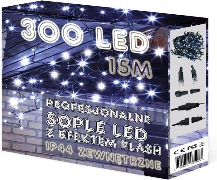 Activ Sople 300 Led Profesjonalne Grube Lampki Choinkowe Kurtyna