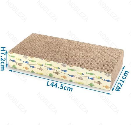 Podwójny Drapak Dla Kota Falowane Legowisko Z Kocimiętką 44.5X21X7.2Cm - zdjęcie 3