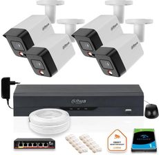 Zdjęcie Dahua Zestaw 4 Kamery Ip 8Mpx Pc-Hfw1839Tc-A-Il-0280B-S6 + Dysk 1Tb (Z53631B4) - Torzym