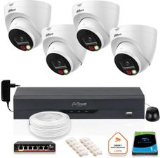 Zdjęcie Dahua Zestaw 4 Kamer Ip 8Mpx Ipc-Hdw1839T-A-Il-0280B-S6 + Dysk 1Tb (Z53629T4) - Brwinów