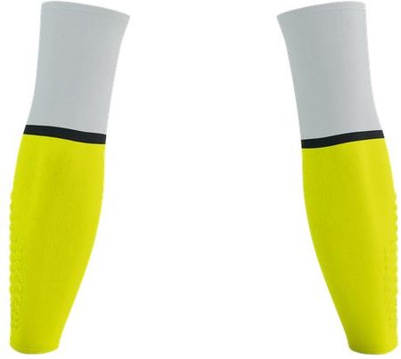 Compressport Rękawki Kompresyjne Armforce Ultralight White/Safe Yellow - zdjęcie 2