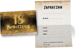 Zdjęcie Zaproszenia Na Urodziny 18 Osiemnastka Czarno Złote Zz-082 5szt Zaproszenia Na Urodziny 18 Osiemnastka Czarno Złote Zz 082 5Szt ZZ082 - Jarosław