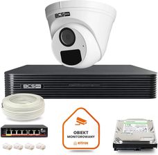 Zdjęcie Bcs Zestaw Monitoringu Ip Basic 1X Kamera Bcs-B-Eip15Fr3(2.0) Rejestrator Z Dyskiem 1Tb (Z49090T1) - Wilamowice