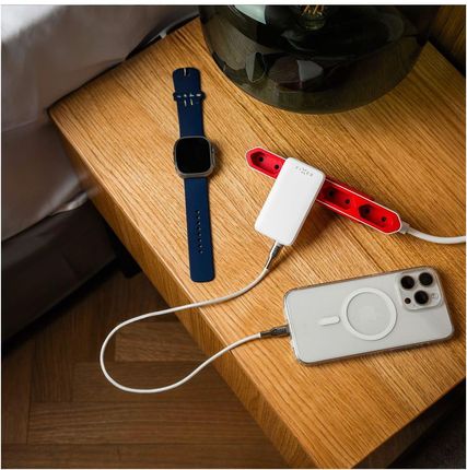 Fixed Ładowarka Sieciowa Slim Gan Charger 45W Pd 3 0 2X Usb C Biała - zdjęcie 4