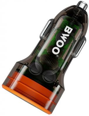 Bwoo Ładowarka Samochodowa Bo Cc85 38W Fast Transparent Car Charger Qc 18W Pd 20W Tfo Gsm183279 - zdjęcie 3