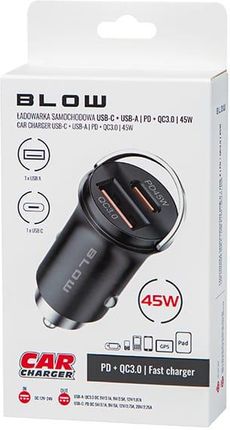 Blow 75-788# Ładowarka samochodowa gn.usb+usb-c g50d - zdjęcie 3