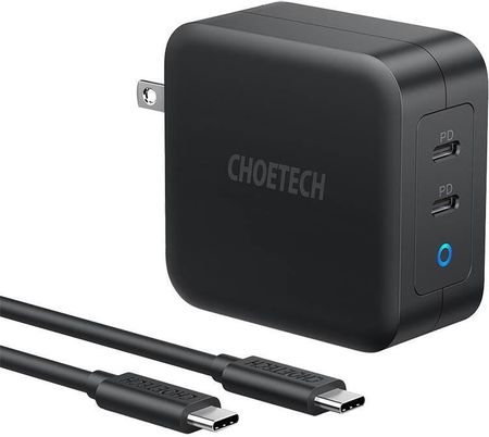 Choetech Ładowarka sieciowa PD6008 2xUSB-C PD 100W GaN - zdjęcie 4
