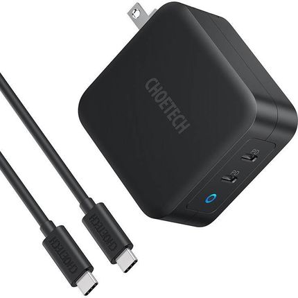Choetech Ładowarka sieciowa PD6008 2xUSB-C PD 100W GaN - zdjęcie 2