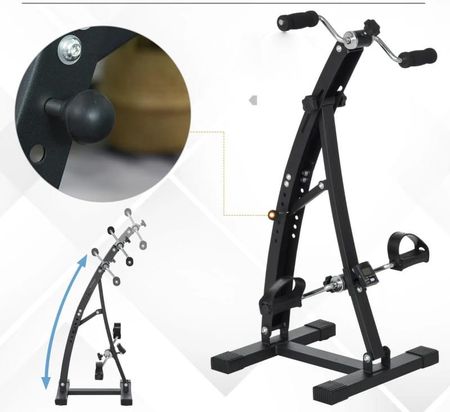 Pako Rower Treningowy Dla Seniorów 2W1 Czarny A90 158Bk - zdjęcie 6