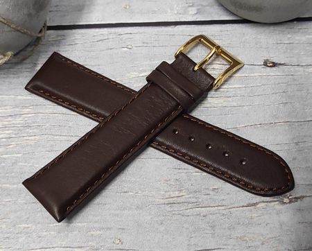 Atlantic - Paski Skórzany pasek do zegarka 22 mm BR-22 9562 brązowy - zdjęcie 4