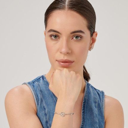 Bransoletka damska stalowa żmija z cyrkoniami Brosway Chakra BHKB228 - zdjęcie 3
