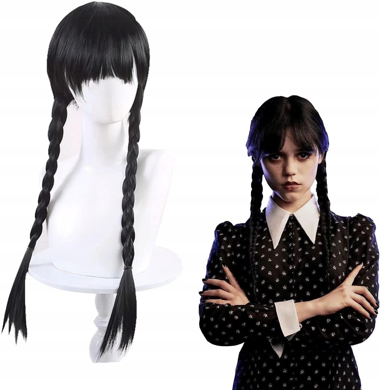 Korbi Str J Wednesday Addams Sukienka Peruka Przebranie Tiulowe Kostium