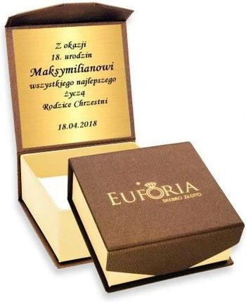 Euforia Złoty Łańcuszek 585 Klasyczny Pancerka Grawer - zdjęcie 2