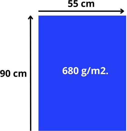 Atk Łata Pvc Do Naprawy Plandeki 90X55cm Niebieska Łat - zdjęcie 3