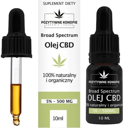 Pozytywne Konopie Olej Cbd 5% Olejek Konopny 10ml - zdjęcie 2